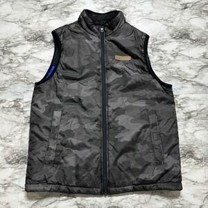 Buffalo David Bitton Reversible Vest Camouflage Yoke Boys Size L 14-16